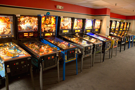 Opposite is yet another row of games