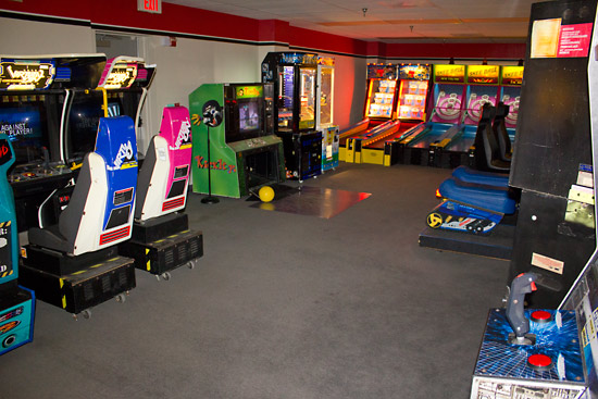 Skeeball, driving and sports games