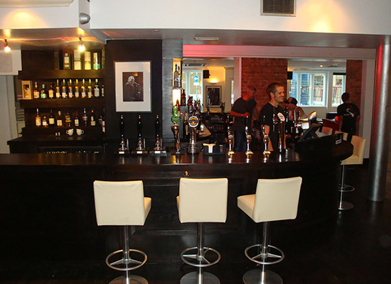Part of The Pipeline's bar