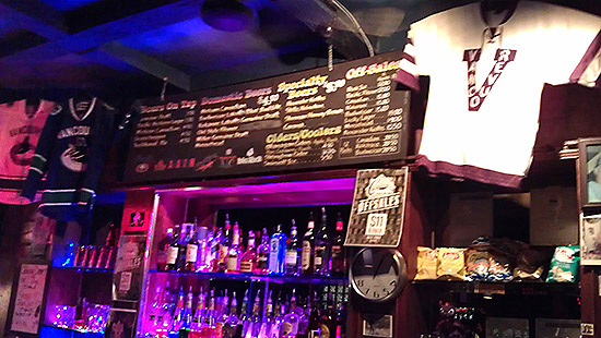 The bar selection