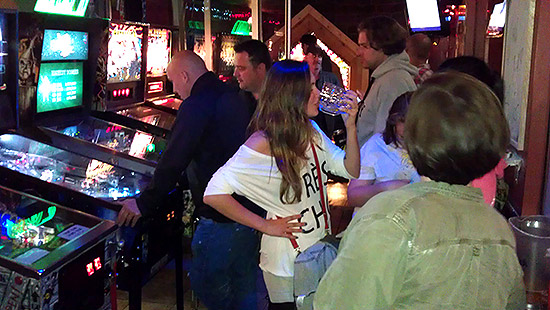 The pinball room