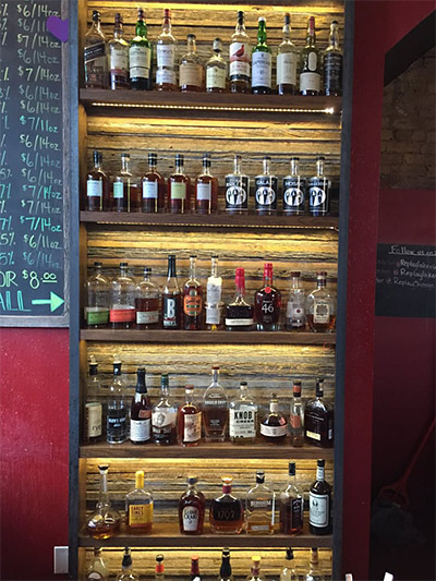 Lots of bourbons, whiskies, scotches and ryes