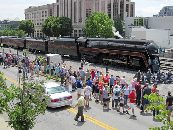 The Norfolk & Western 611 steam engine