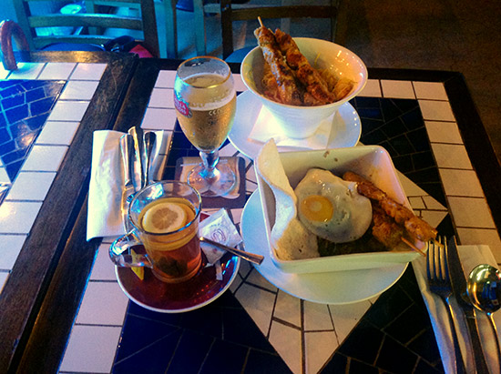 A late lunch