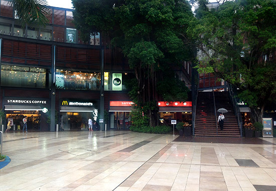 The ground floor of Stanley Plaza