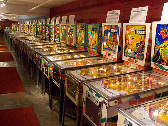 One row of machines at the Museum