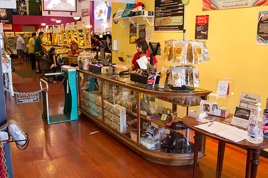The reception desk