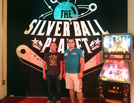 Stefan with the founder of the arcade, Yuske Namba