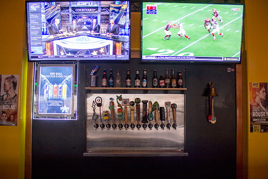 Craft beer taps