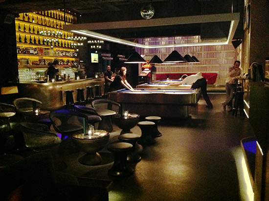 The bar